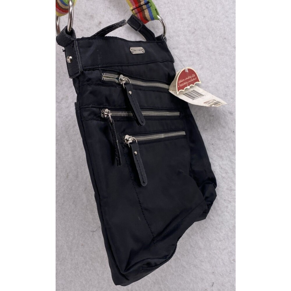 Franco Sarto Organization Over The Rainbow Black Crossbody Bag NWT Travel Retro - Picture 13 of 16